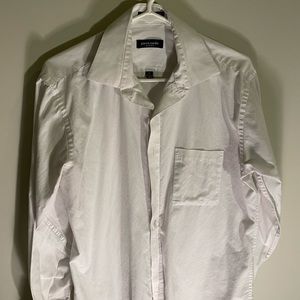 Slim Fit Medium White Button Down Shirt